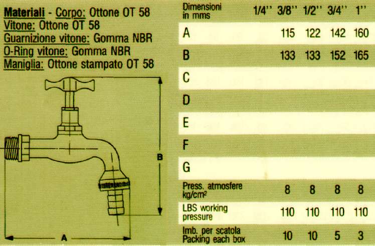 RUBINETTO C/PORTAG LUC 1/2