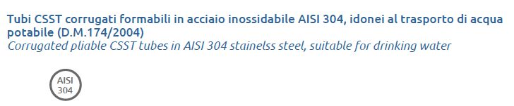 TUBO INOX H2O DN15 3/4 4MT