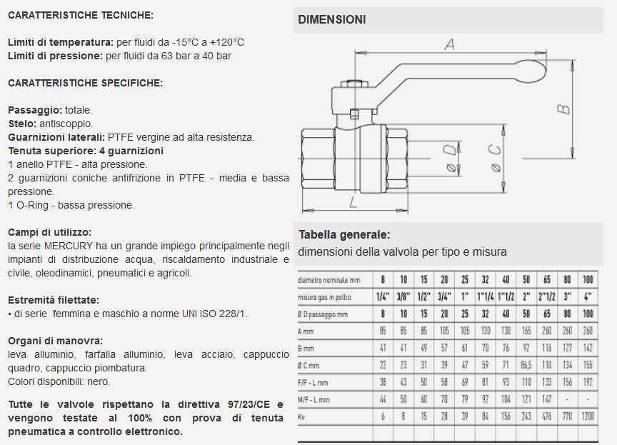 VALVOLA SF MERCUR MF 3/8  