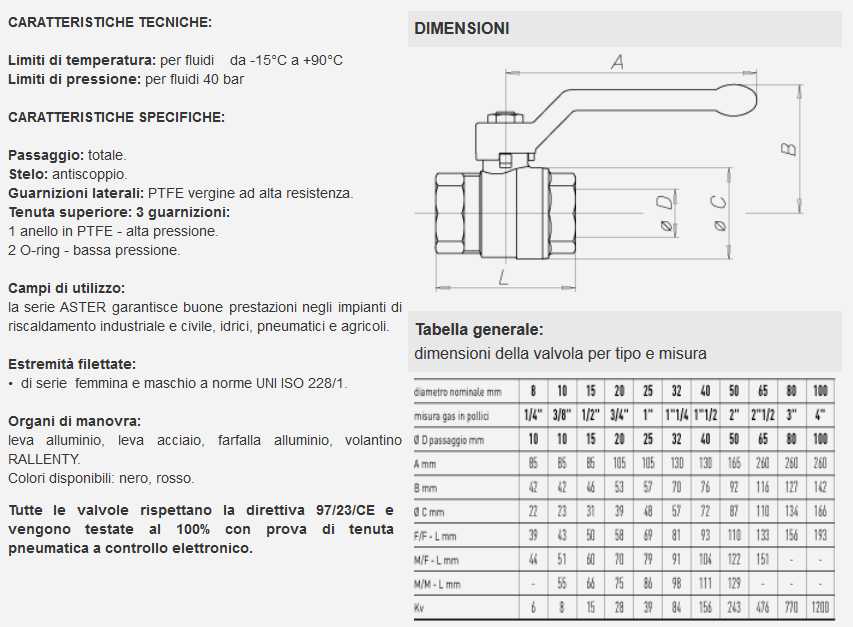 VALVOLA SF ASTER MF 3/8   