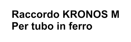 RACC. KRONOS FERRO 3/8 M  