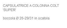 TAPPATRICE COLT SUPER     