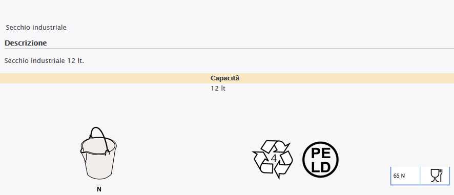 SECCHIO INDUSTR NEUT 12 LT