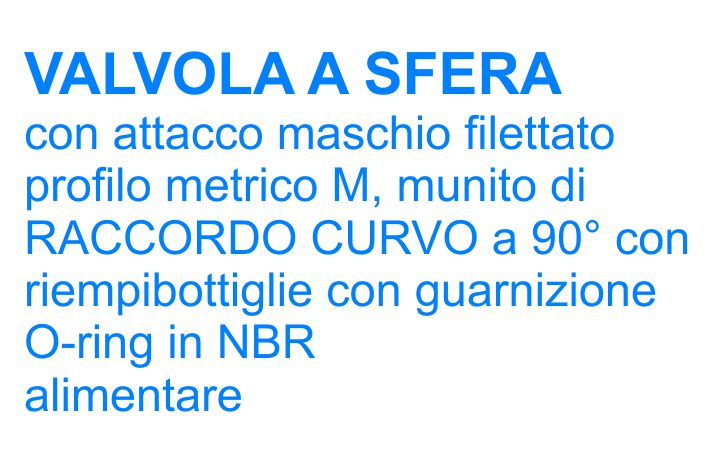 RUBINETTO ALIMENTARE 1Mx30