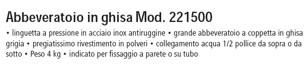 ABBEVERATOIO GHISA X MUCCA