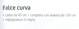 FALCE CURVA COMPLETA 65 CM