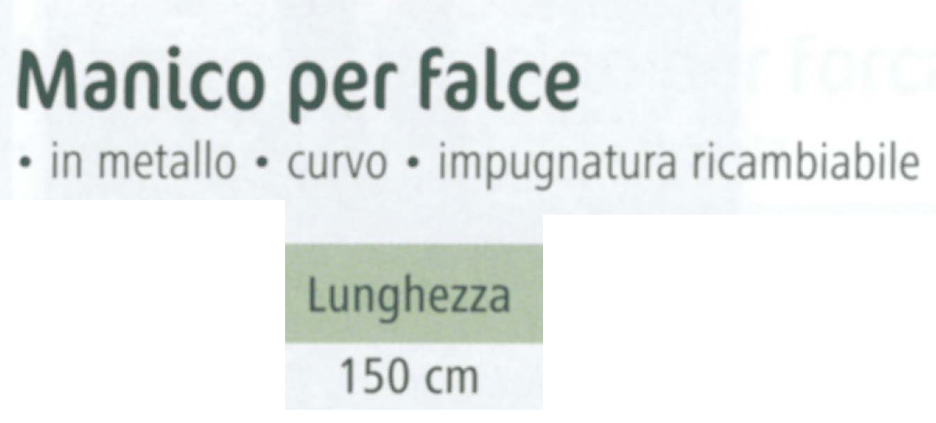 MANICO FALCE MET C/IMP 150