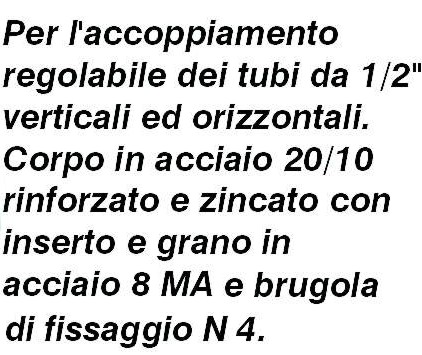 MORSETTO ACC. SOSTEGNO 1/2