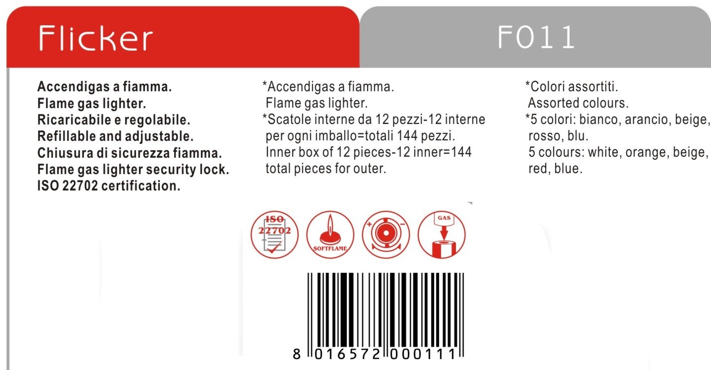 ACCENDIGAS FIAMMA FLICKER 
