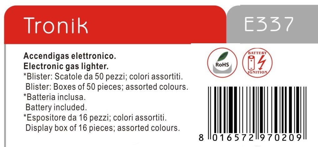 ACCENDIGAS ELETTRON TRONIK