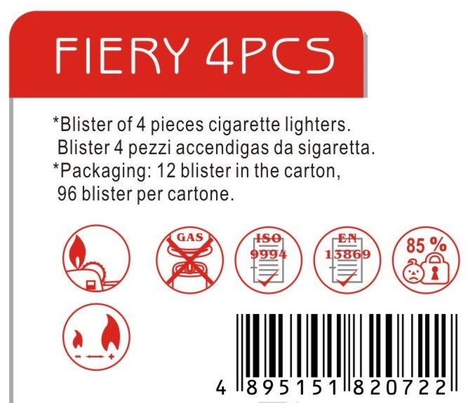 ACCENDINI BLISTER 4PZ     