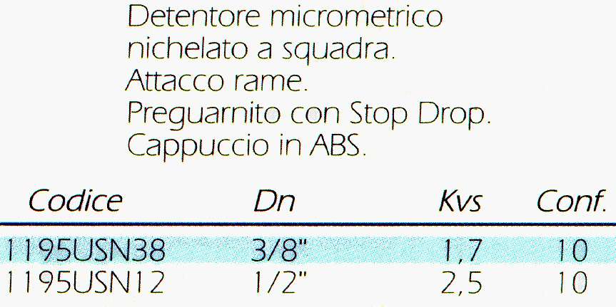 DETENTORE SQ RAME  3/8    