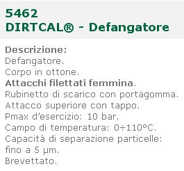 DEFANGATORE DIRTCAL 3/4 FF