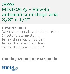 VALVOLA SFIATO ARIA 3/8   