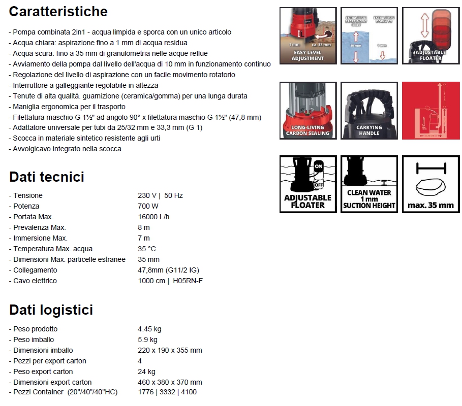 POMPA ACQ/SCUR GC-DP7035LL