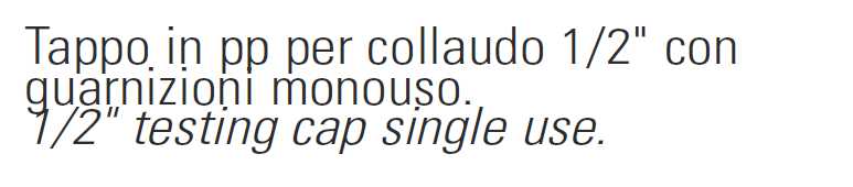 TAPPO PROVAIMP1/2 C/OR RED