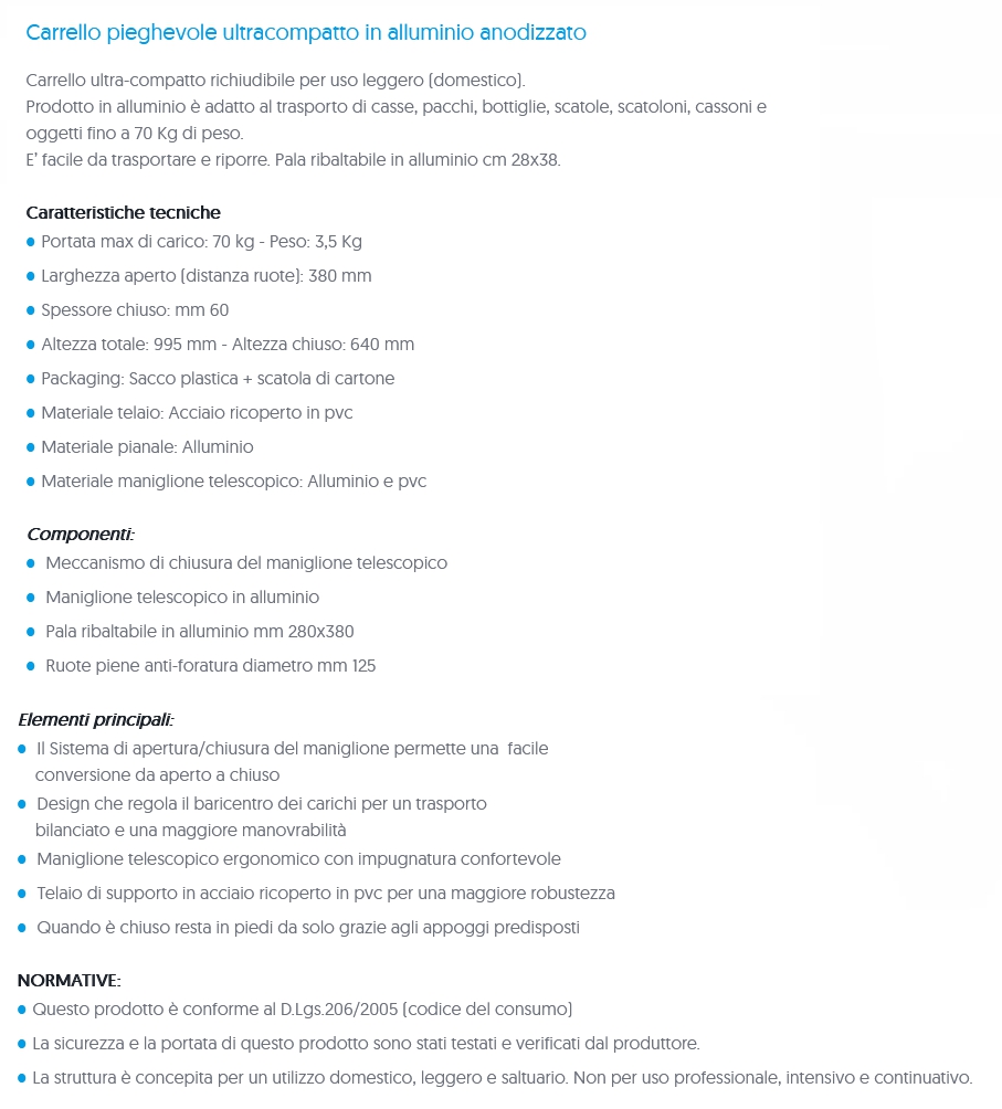 CARRELLO ALLUM COMPACT 70 