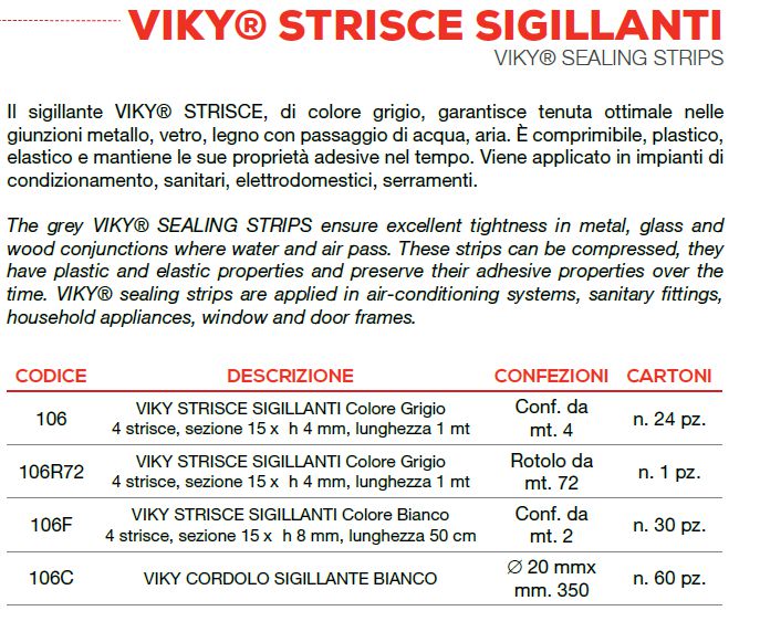 STRISCE VIKY 4 DA 1MTX15MM