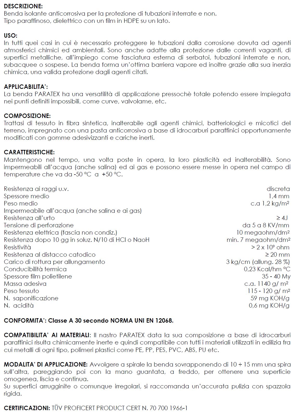 PARATEX BENDA H 10 10 m   