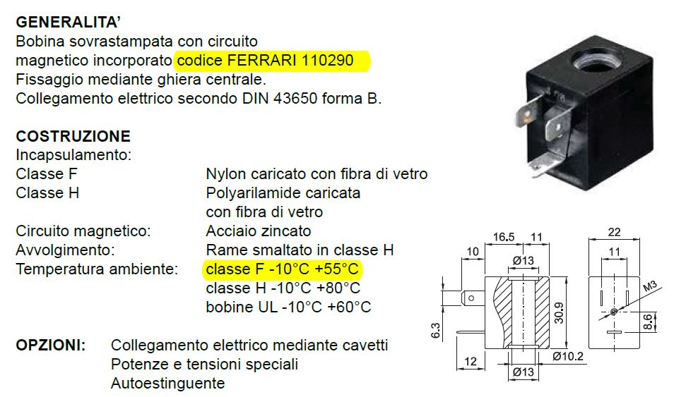 BOBINA 24V DC DA 3/8 A 1  