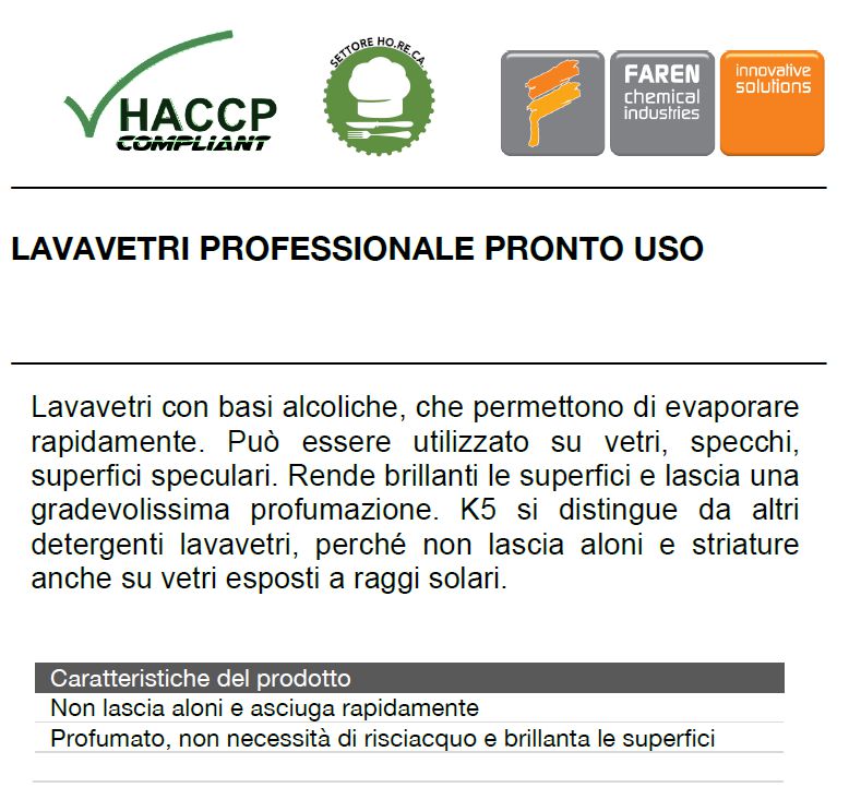 K5 PULIVETRO DA 750 ML    