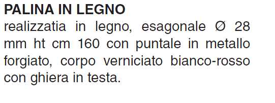 PALINE GEOD LEGNO diametro 28 H160