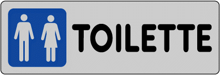 CART ADESIV TOILETTE  15X5