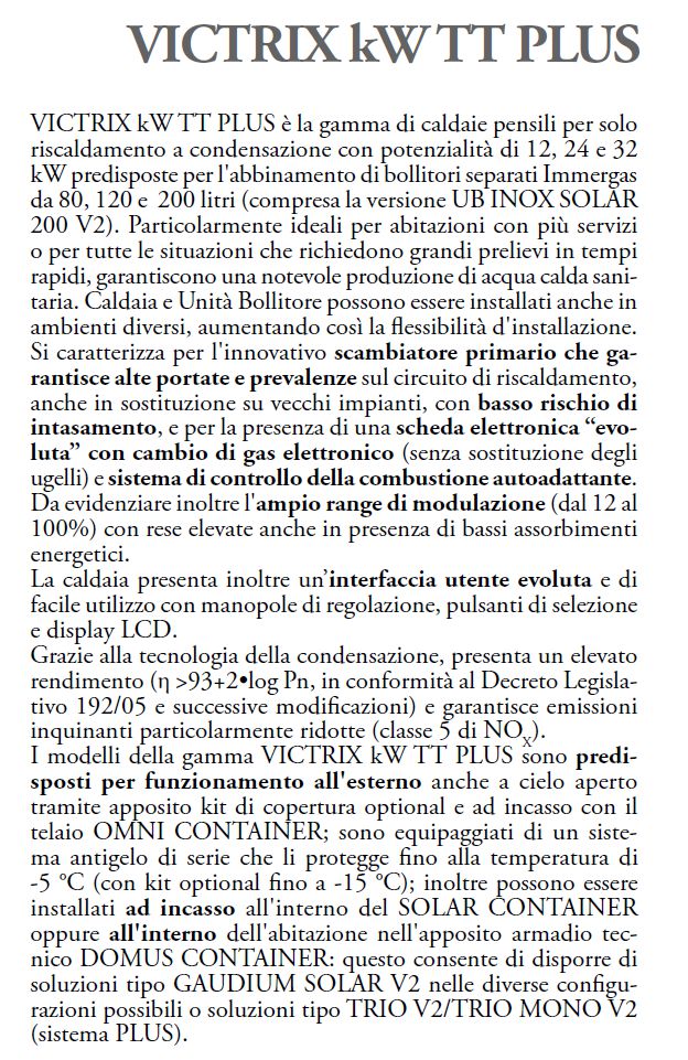 CALD VICTRIX 24 KW TT PLUS