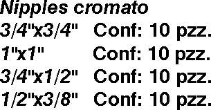 NIPPLO OTT CROMATO     3/4