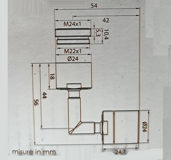 AERATORE C/DOPP SNODO M24 