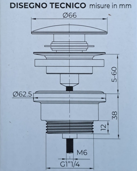 PILETTA CLICCLAC 1,1/4 UNI