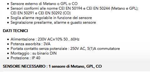 RILEVATORE FUGHE GAS      