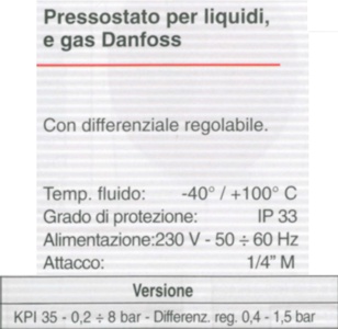 PRESSOST 0,2-8BAR DIFF REG