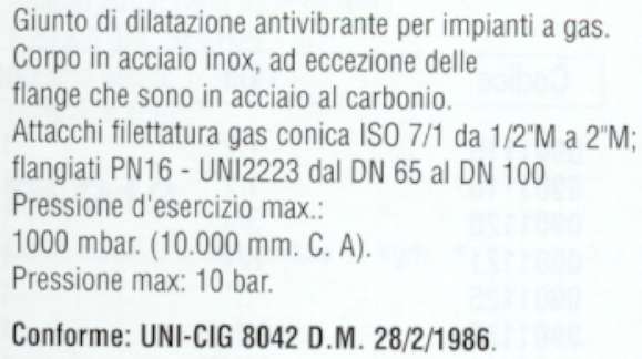 GIUNTO ANTIVIBRANTE   3/4 