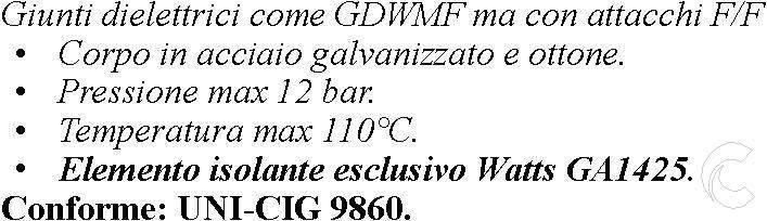 GIUNTO DIELETTRICO 3/4 FF 