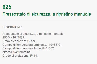PRESSOST DI MASSIMA 2-4,5B
