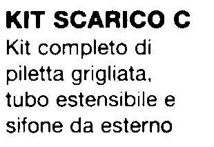 KIT SCARICO C x LAVABO    