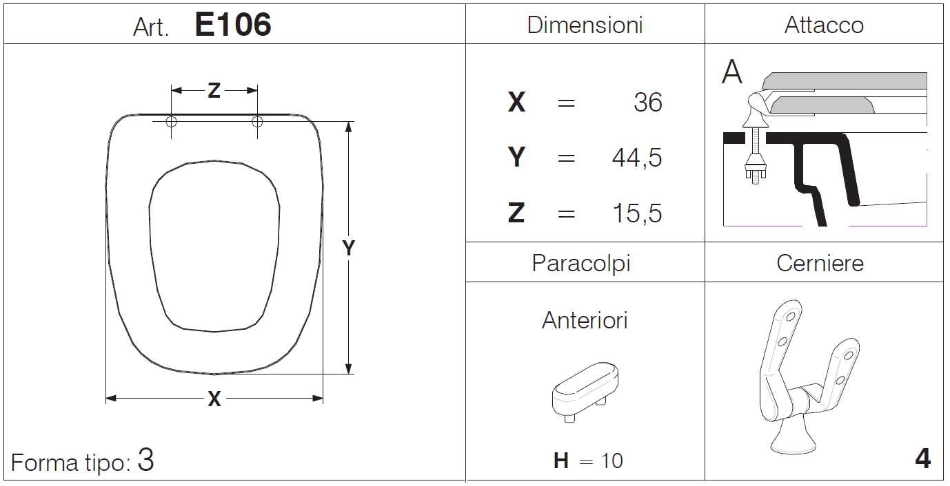 SEDILE SQUARE MDF   BIANCO