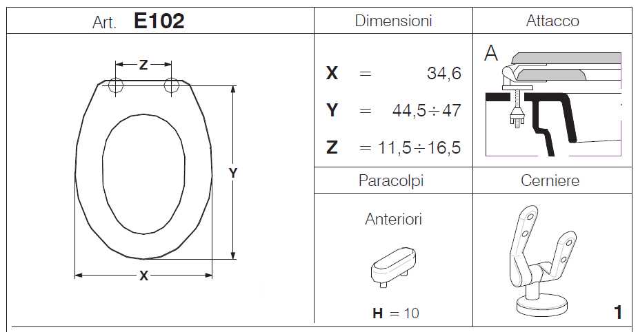 SEDILE ELLISSE MDF  BIANCO