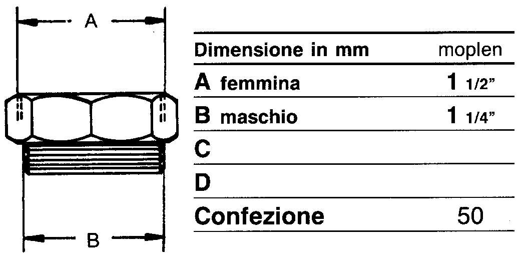 PILETTA GATT FIL1.1/4x80PL