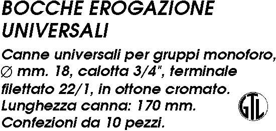 BOCCA UNIVER. PER MONOFORO