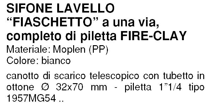 SIFONE C/OT 1V C/PIL 1,1/4