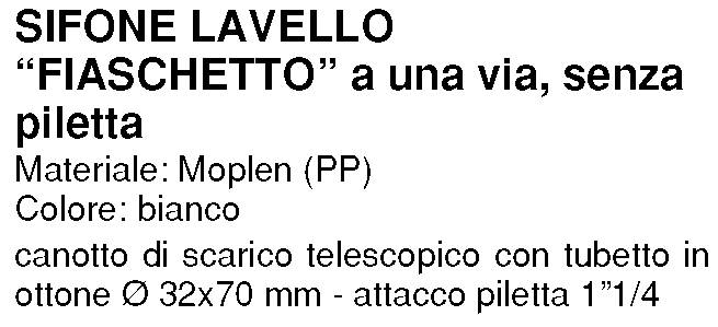 SIFONE C/OT 1V S/PIL 1,1/4
