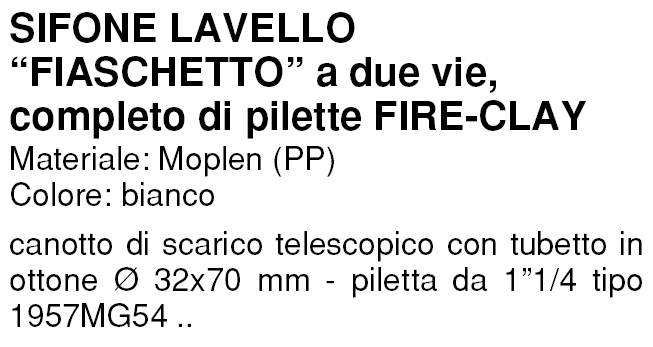 SIFONE C/OT 2V C/PIL 1,1/4