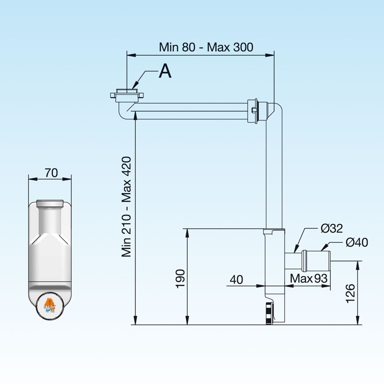SIF SPAZIO BAGN NT 11/4S/P