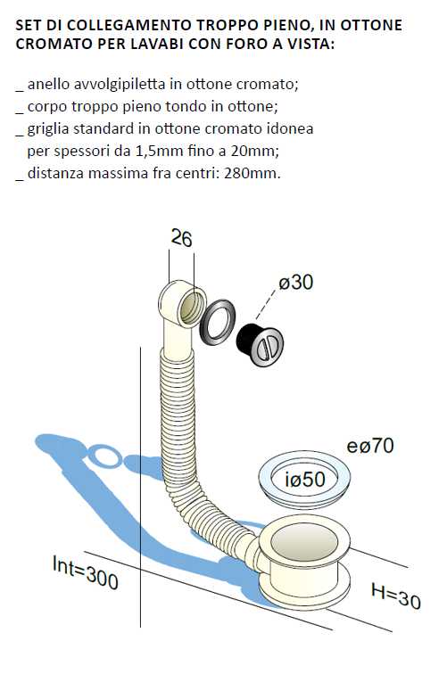 SIF TIPO IKEA C/TP diametro 70 P30