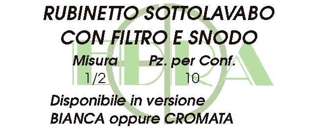 RUBINETTO C/FIL SNOD C/ROS