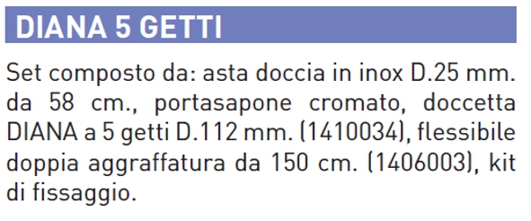 SALISCENDI DIANA 5J C/PORT
