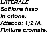 SOFFIONE DOCCETTA LATERALE