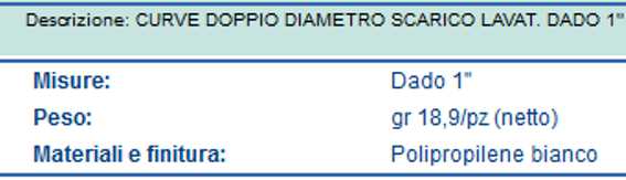 CURVE MOPLEN SCAR LAVAT 1"